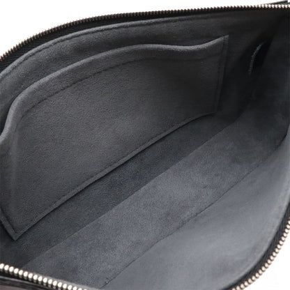 Louis Vuitton Epi Pochette Accessory Pouch Handbag Noir Black Silver Hardware