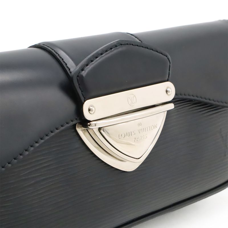 Louis Vuitton Epi Pochette Montaigne Shoulder Bag 2WAY Clutch Bag Noir Black