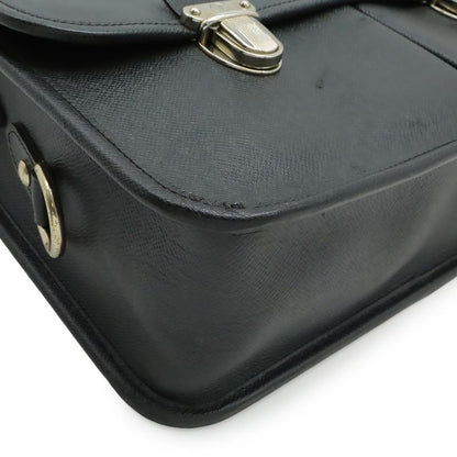 Louis Vuitton Taiga Alexei Shoulder Bag Crossbody Ardoise Black Silver Hardware