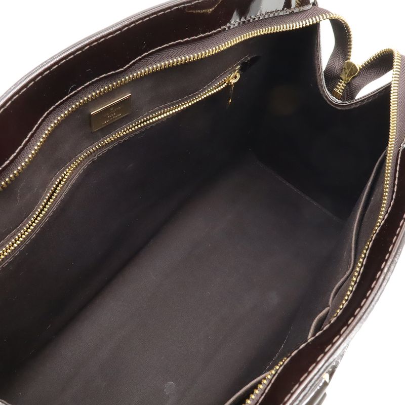 Louis Vuitton Monogram Vernis MM Handbag Tote Bag 2WAY Shoulder Bag Enamel