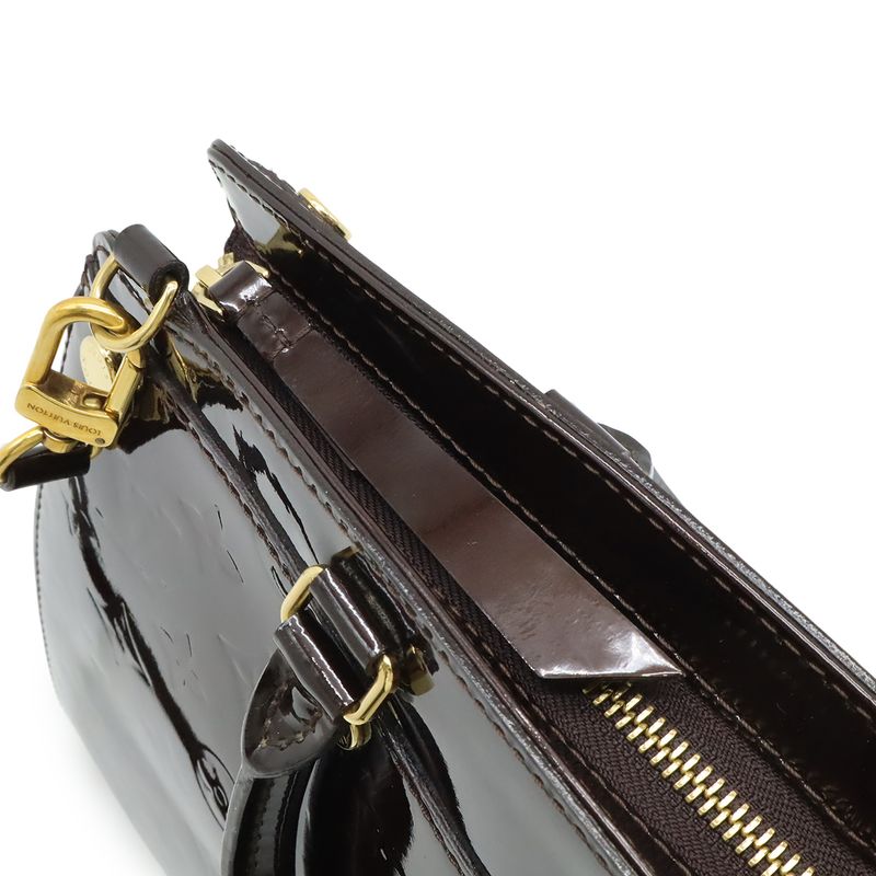 Louis Vuitton Monogram Vernis MM Handbag Tote Bag 2WAY Shoulder Bag Enamel