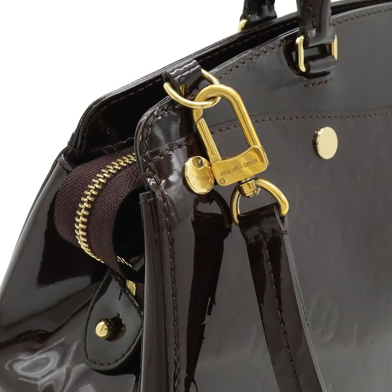 Louis Vuitton Monogram Vernis MM Handbag Tote Bag 2WAY Shoulder Bag Enamel