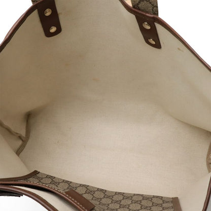 Gucci GG Supreme GG Plus Sherry Line Tote Bag Shoulder Bag PVC Leather Beige