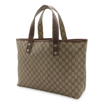 Gucci GG Supreme GG Plus Sherry Line Tote Bag Shoulder Bag PVC Leather Beige