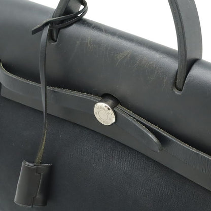 Hermes Herbag Her Bag A Dos PM Rucksack Sac Backpack 2WAY Handbag Toile