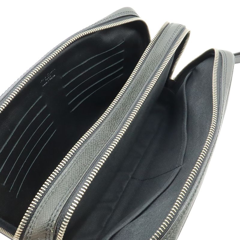 Louis Vuitton Taiga Neo Pavel Second Bag Clutch Bag Leather Ardoise Black