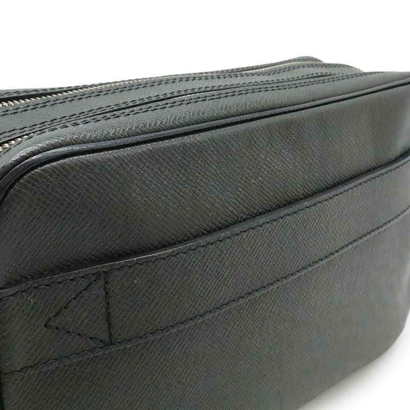 Louis Vuitton Taiga Neo Pavel Second Bag Clutch Bag Leather Ardoise Black
