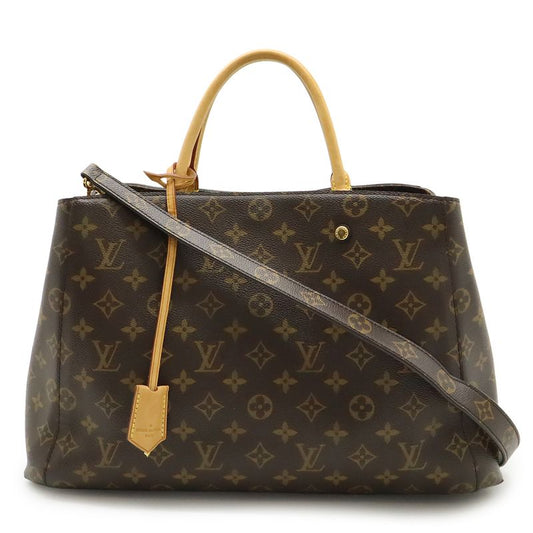 Louis Vuitton Monogram Montaigne GM Handbag Tote Bag 2WAY Shoulder Bag Semi-shou