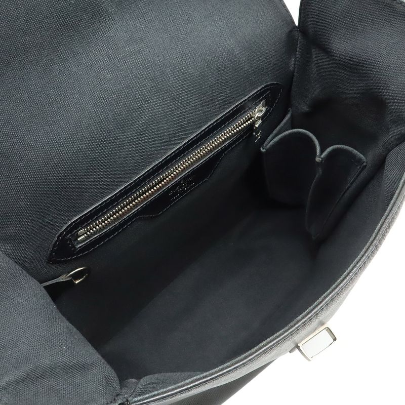 Louis Vuitton Taiga Yaranga Shoulder Bag Crossbody Leather Ardoise Black M30822