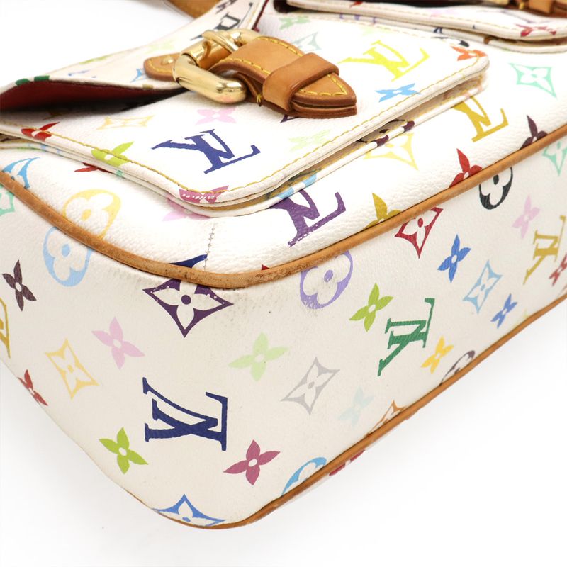 Louis Vuitton Monogram Multicolor Lodge GM Shoulder Bag Crossbody Bronze White