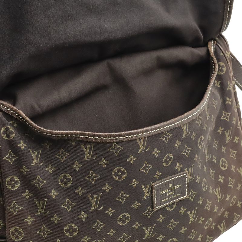 Louis Vuitton Monogram Mini Lin Saumur 30 Shoulder Bag Crossbody Canvas Leather