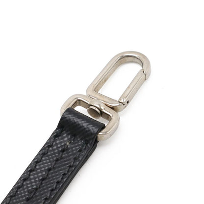 Prada Second Bag Clutch Bag Multi Pouch Leather NERO Black Silver Hardware