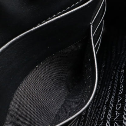 Prada Second Bag Clutch Bag Multi Pouch Leather NERO Black Silver Hardware