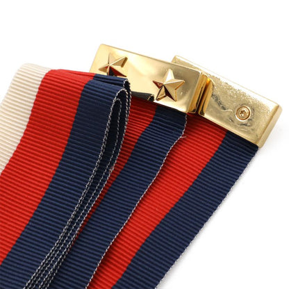 Gucci Sylvie Sherry Line Ribbon Shoulder Bag 2WAY Clutch Velvet Enamel Black