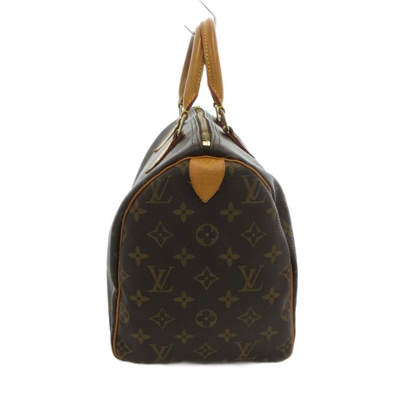 Louis Vuitton M41526 Speedy 30 Monogram Canvas Handbag Mini Boston Leather