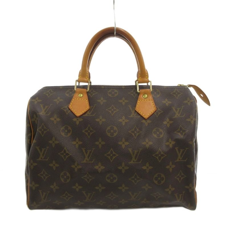 Louis Vuitton M41526 Speedy 30 Monogram Canvas Handbag Mini Boston Leather