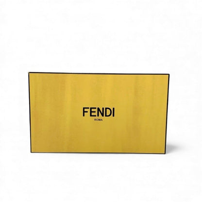 Fendi First Boots Short Shoes Leather Black Gold Metal Heel FF Logo
