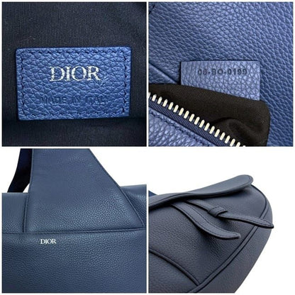 Christian Dior Body Bag Saddle Bag Navy Blue