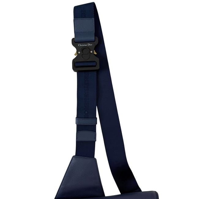 Christian Dior Body Bag Saddle Bag Navy Blue