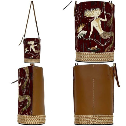 Loewe Shoulder Bag Gate Bucket Brown Paula's Ibiza