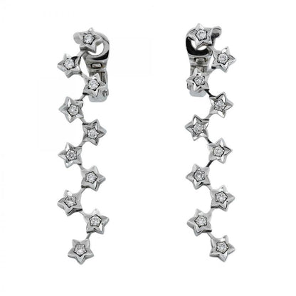 Chanel Earring Comet Star 18k White Gold White Gold Diamond Ladies