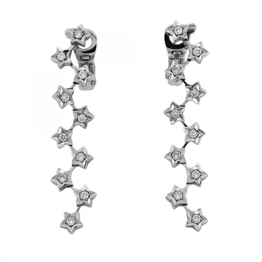 Chanel Earring Comet Star 18k White Gold White Gold Diamond Ladies