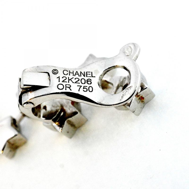 Chanel Earring Comet Star 18k White Gold White Gold Diamond Ladies