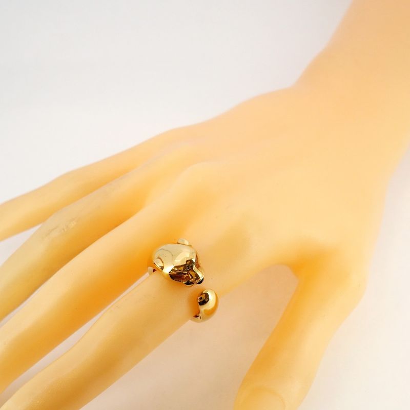 Cartier Ring Panthère 18k Pink Gold Pink Gold Onyx Emerald Black Green #54