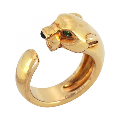 Cartier Ring Panthère 18k Pink Gold Pink Gold Onyx Emerald Black Green #54