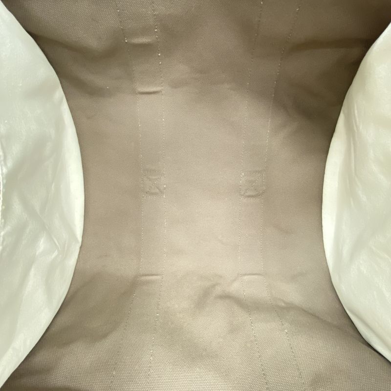 Hermes Tote Bag Cannes MM Canvas Brown Silver Hardware Ladies