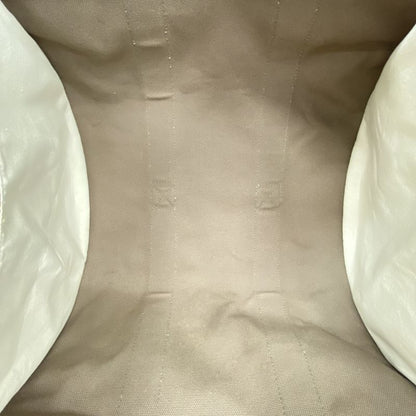 Hermes Tote Bag Cannes MM Canvas Brown Silver Hardware Ladies