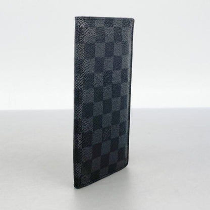 Louis Vuitton Long Wallet Damier Graphite Portefeuille Brother N62665 Black