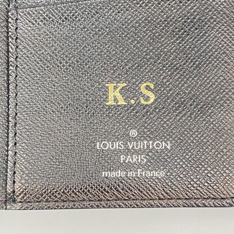 Louis Vuitton Long Wallet Damier Graphite Portefeuille Brother N62665 Black