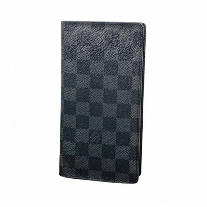 Louis Vuitton Long Wallet Damier Graphite Portefeuille Brother N62665 Black