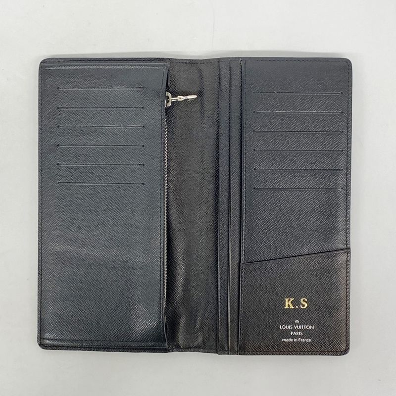 Louis Vuitton Long Wallet Damier Graphite Portefeuille Brother N62665 Black