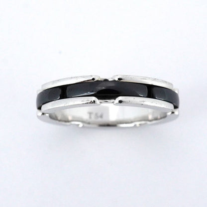 Chanel Ring Ultra Collection 18k White Gold White Gold Ceramic Black #54 Ladies