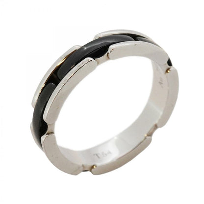 Chanel Ring Ultra Collection 18k White Gold White Gold Ceramic Black #54 Ladies