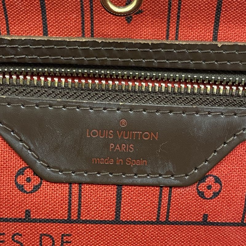 Louis Vuitton Tote Bag Damier Neverfull MM N51105 Ebene Ladies