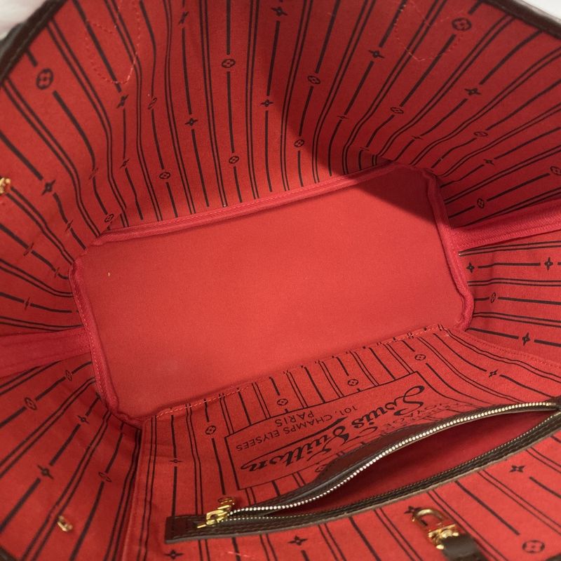 Louis Vuitton Tote Bag Damier Neverfull MM N51105 Ebene Ladies