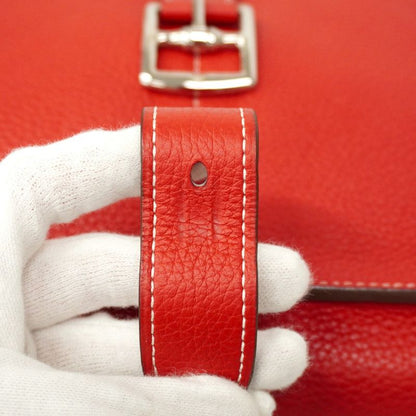 Hermes Handbag Alzan 31 Taurillon Clemence Rouge Kazak Silver Hardware C