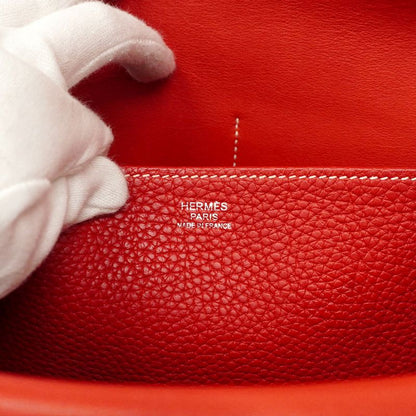 Hermes Handbag Alzan 31 Taurillon Clemence Rouge Kazak Silver Hardware C