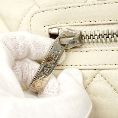 Chanel Rucksack/daypack Coco Cocoon Leather Ivory Silver Hardware Women's