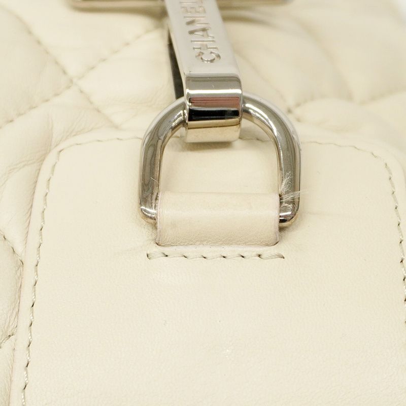 Chanel Rucksack/daypack Coco Cocoon Leather Ivory Silver Hardware Women's