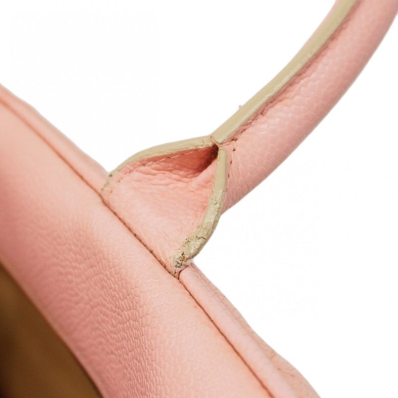 Chanel Handbag Matelasse Caviar Skin Pink Gold Hardware Women's