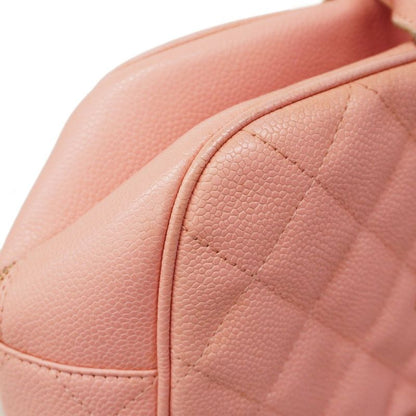 Chanel Handbag Matelasse Caviar Skin Pink Gold Hardware Women's
