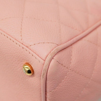 Chanel Handbag Matelasse Caviar Skin Pink Gold Hardware Women's