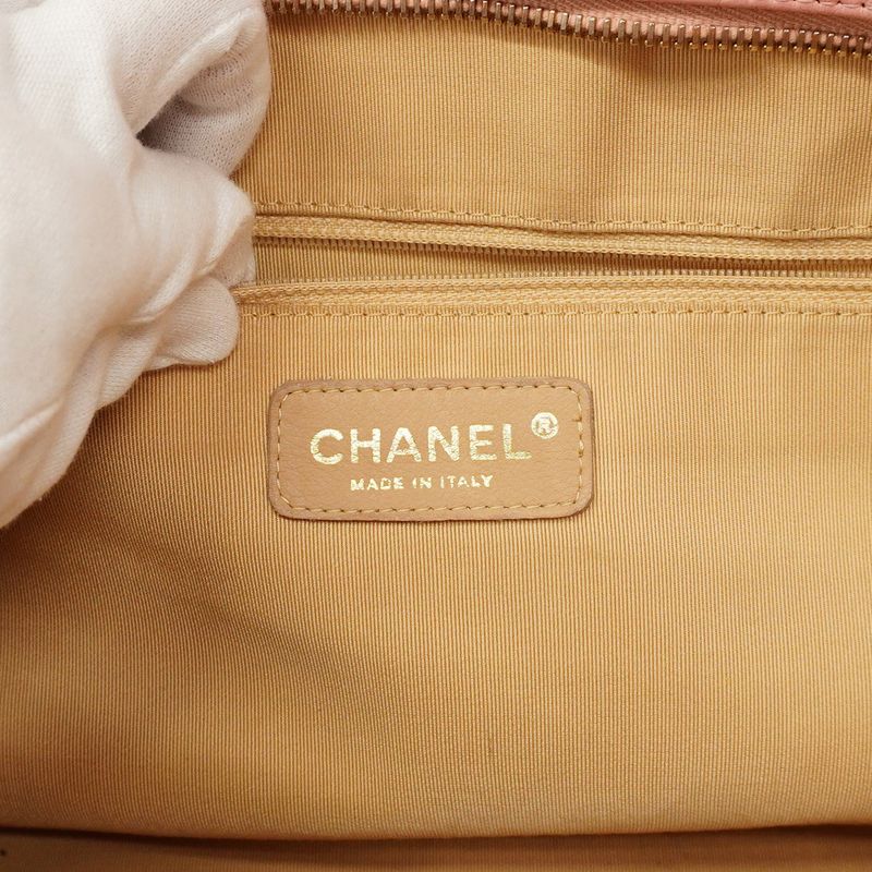 Chanel Handbag Matelasse Caviar Skin Pink Gold Hardware Women's
