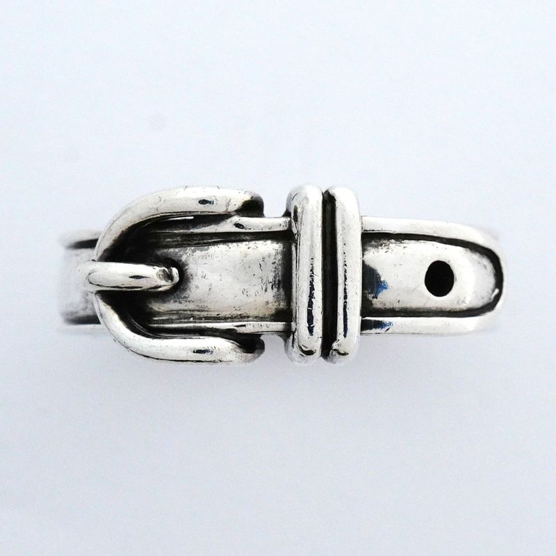 Hermes Ring Suntulle Silver 925 No 12.5 Women's