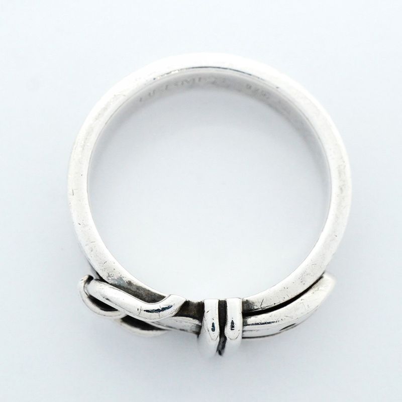 Hermes Ring Suntulle Silver 925 No 12.5 Women's