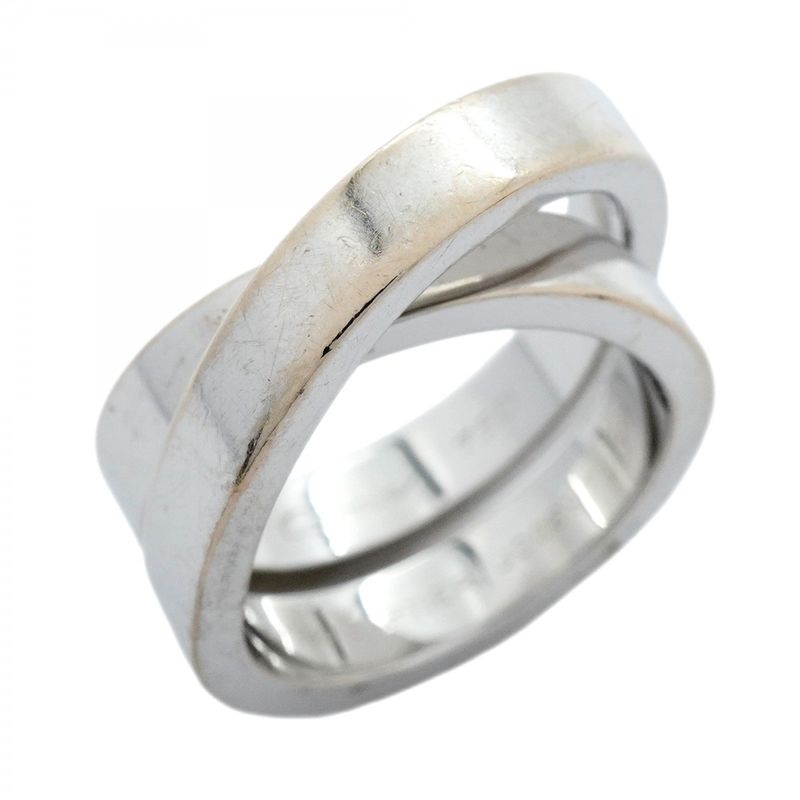 Cartier Ring Esprit de Paris Ring 18k White Gold White Gold #50 Ladies